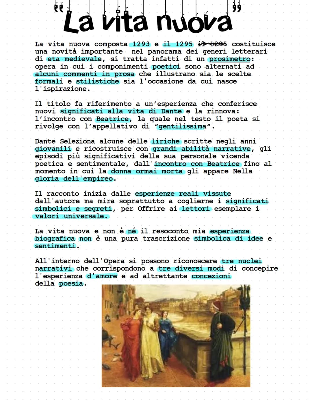 Dante La vita
Dante nasce a Firenze nel 1265 da una famiglia Guelfa
appartenente alla piccola nobiltà cittadina. In età giovanile
i suoi int