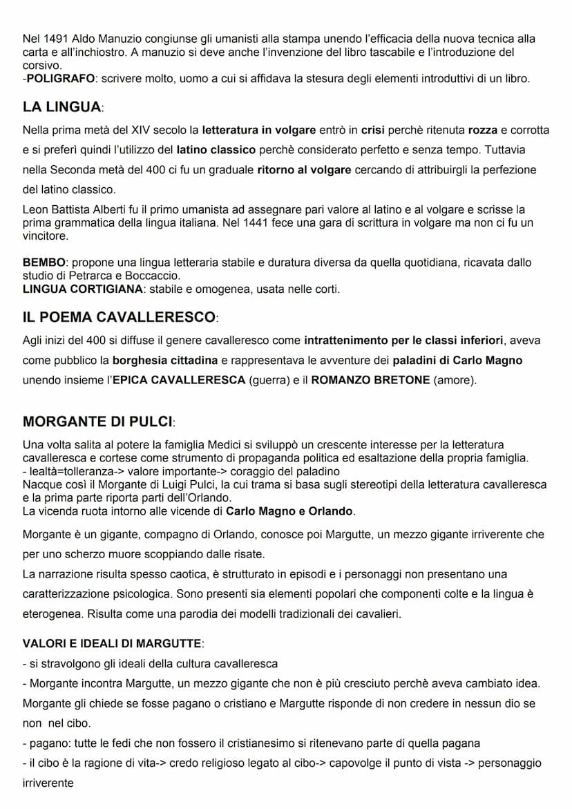L'UMANESIMO
Il termine umanesimo deriva dal sostantivo UMANISTA, che indica lo studente di materie letterarie
che hanno come scopo l'educazi