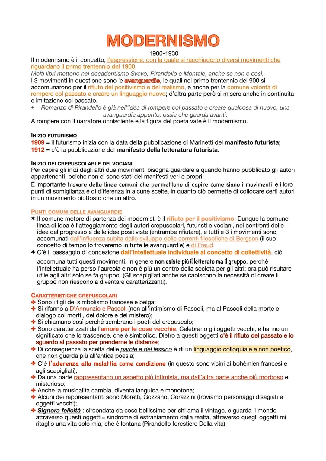 I poeti del 900: Saba, Montale e Ungaretti 