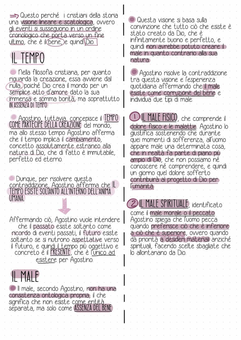la filosofia cristiana
Durante il periodo medievale, la religione cristiana influenza fortemente il
pensiero dei filosofi di questo periodo 