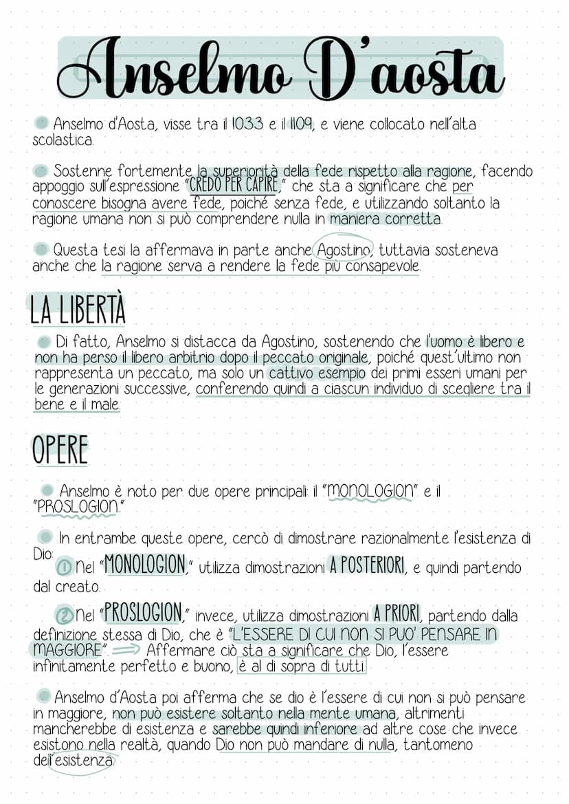la filosofia cristiana
Durante il periodo medievale, la religione cristiana influenza fortemente il
pensiero dei filosofi di questo periodo 