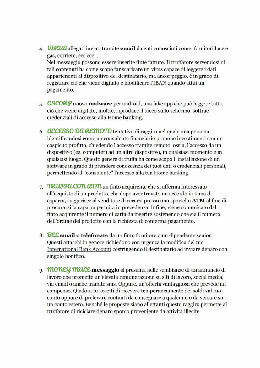 Educazione civica: Truffe in ambito bancario.
Frodi bancarie online
La forma di frode più utilizzata su
internet al giorno d'oggi è la cosid