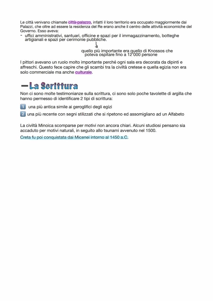 I CRETESI
La civiltà dei Micenei si sviluppa a Creta a partire dal 2300 a.C.
Lui era il figlio della moglie di Minosse e lo nascose in un la