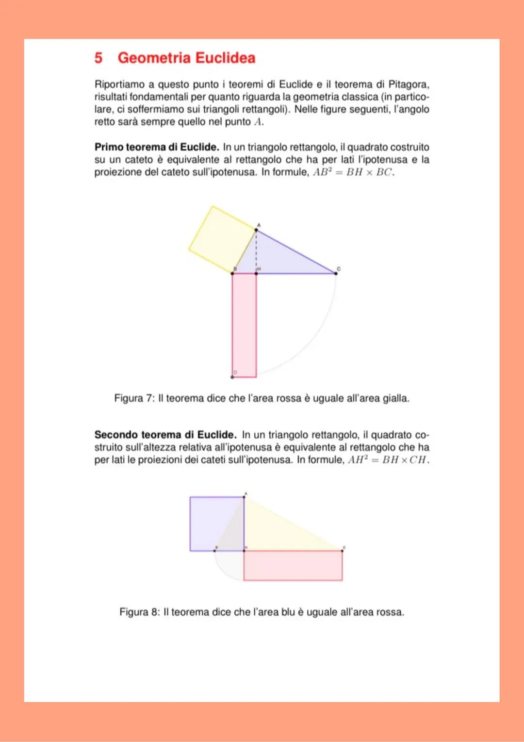 Teorema di Euclide e Pitagora: Formule e Spiegazioni Semplici