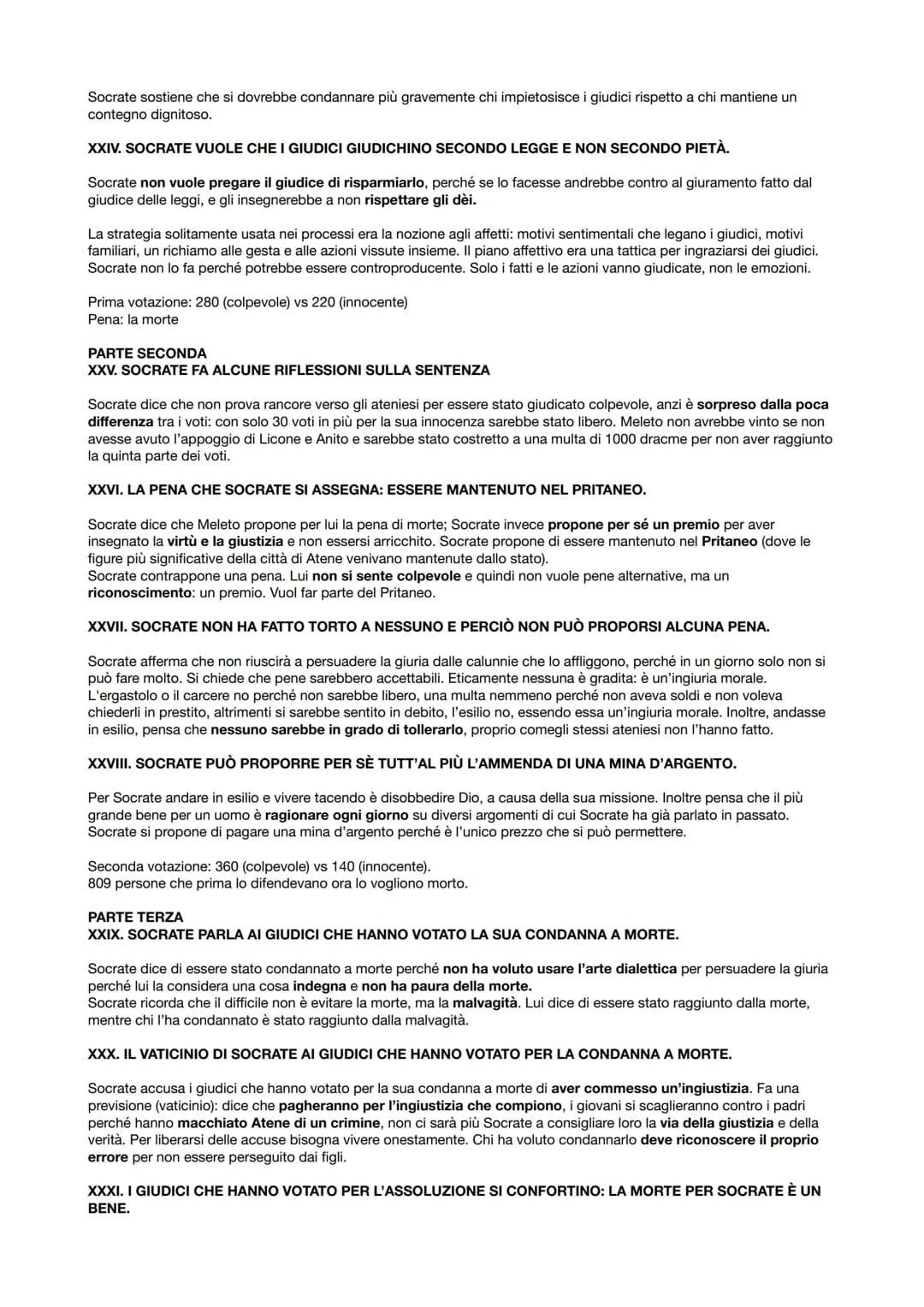 APOLOGIA DI SOCRATE
PLATONE
Apologia: discorso in propria difesa che l'accusato pronuncia personalmente.
È scritta da Platone perché Socrate
