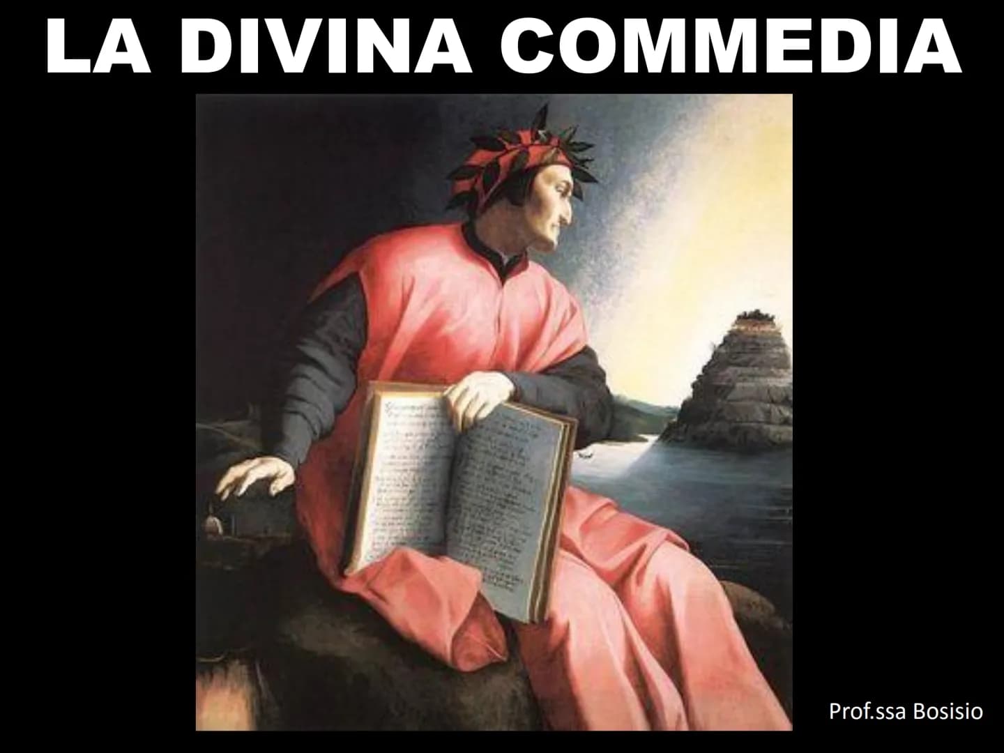 LA DIVINA COMMEDIA
Prof.ssa Bosisio È UN'OPERA
FONDAMENTALE DELLA
LETTERATURA ITALIANA:
●
• Si fondono (uniscono) in una sintesi
straordinar