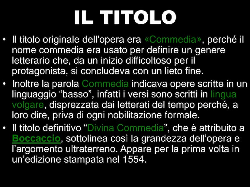 LA DIVINA COMMEDIA
Prof.ssa Bosisio È UN'OPERA
FONDAMENTALE DELLA
LETTERATURA ITALIANA:
●
• Si fondono (uniscono) in una sintesi
straordinar