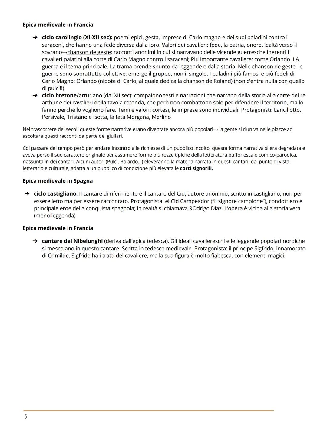 IL POEMA EPICO-CAVALLERESCO
POEMA EPICO CAVALLERESCO: è una lunga narrazione in versi che recupera due tipologie di argomenti già esistenti: