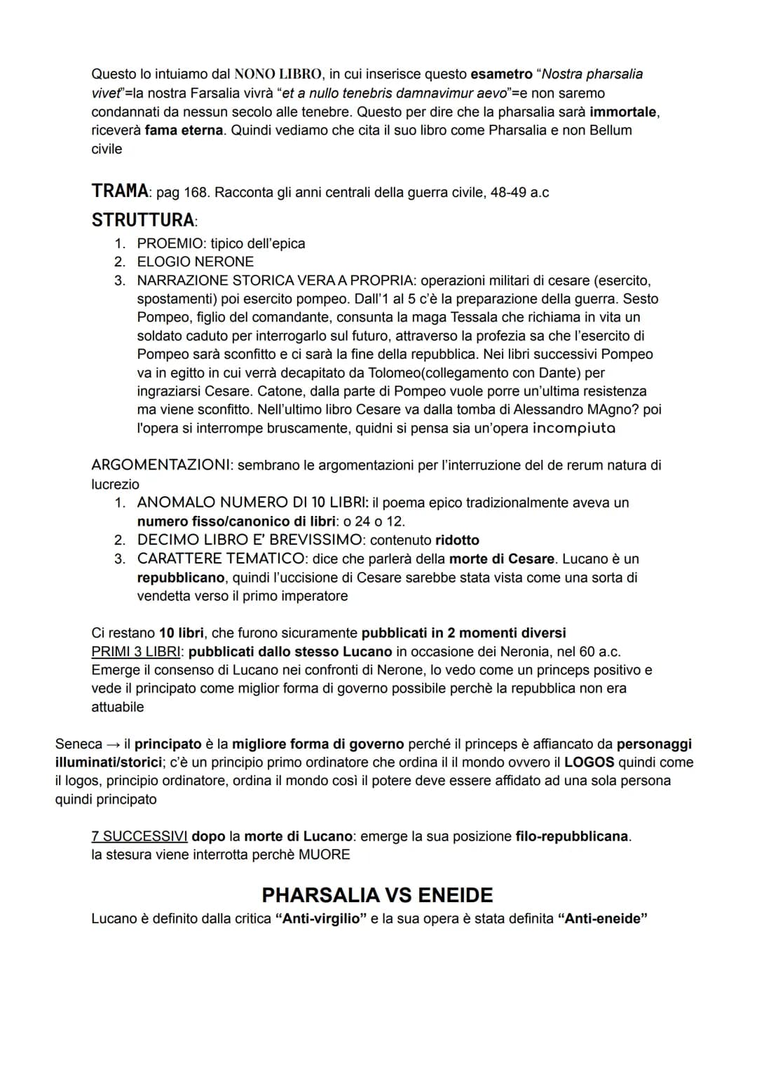 LUCANO
Sotto il principato di Nerone, dinastia giulio-claudia. Caratteristiche della figura di Lucano
sono quelle delle età giulio claudia:
