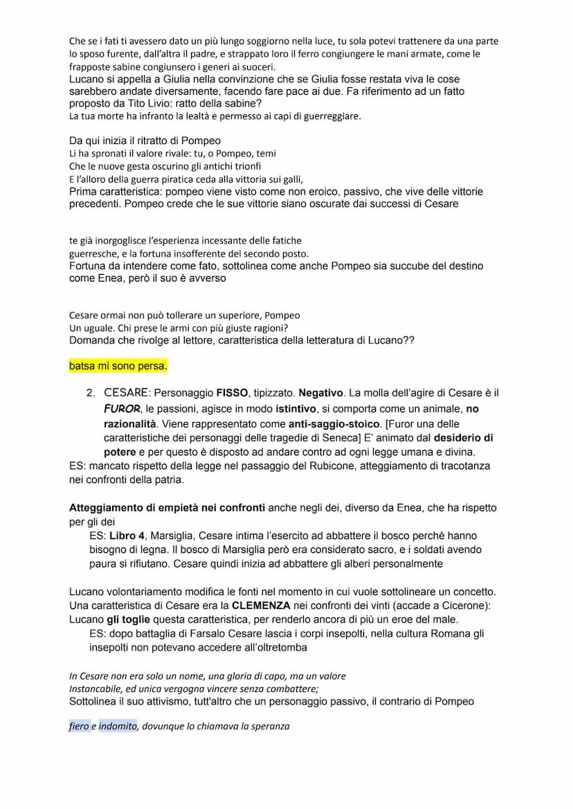 LUCANO
Sotto il principato di Nerone, dinastia giulio-claudia. Caratteristiche della figura di Lucano
sono quelle delle età giulio claudia:

