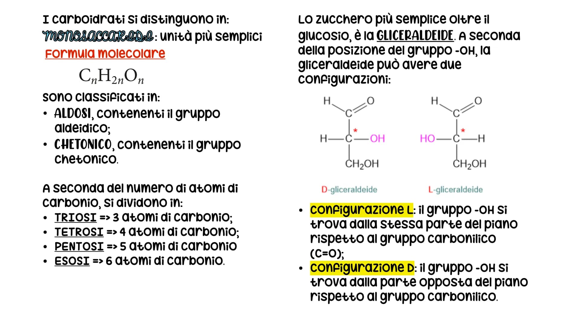 LE BIOMOLECOLE
Carboidrati, Proteine, Lipidi e acidi nucleici LE BIOMOLECOLE
sono molecole che svolgono un ruolo nei sistemi
biologici
CARAT