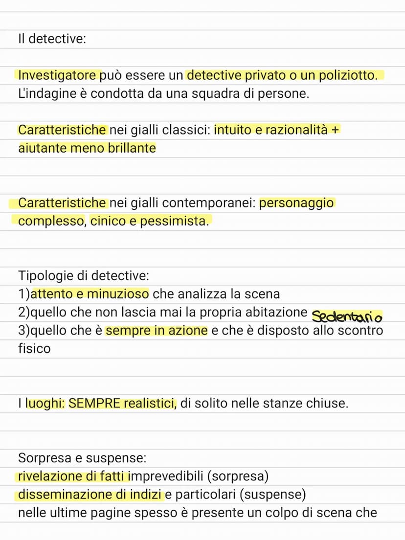 IL RACCONTO GIALLO
elementi fondamentali:
1) crimine
2) investigatore
3) indagine
4) soluzione (scoperta del colpevole)
Perchè un testo vien