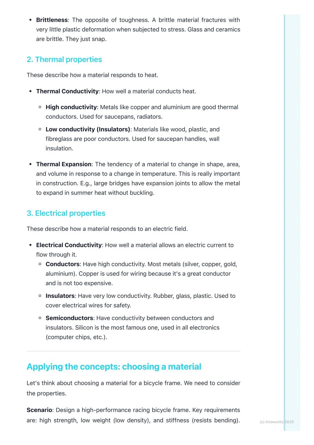 # Properties of Materials

An introduction to material properties

Choosing the right material for a job is one of the most important things