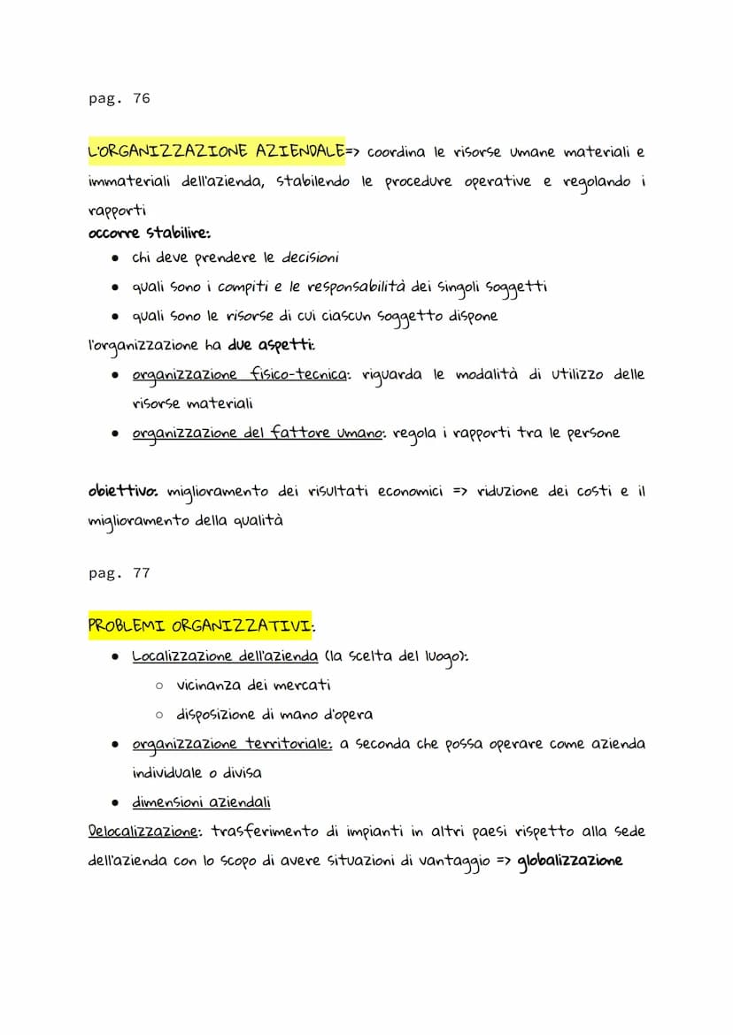 pag. 66
ECONOMIA
AZIENDA=> organizzazione di persone e di beni economici che ha come
obiettivo soddisfare i bisogni umani.
azienda = famigli