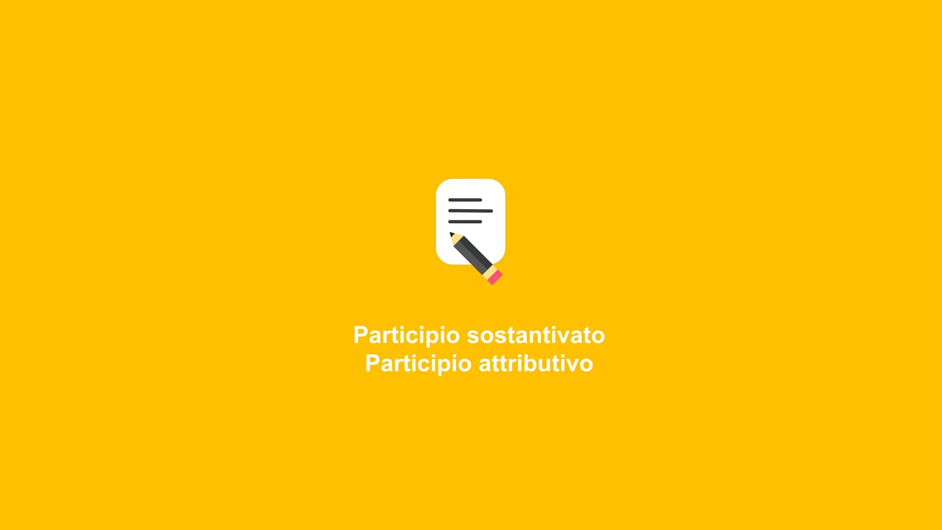 ΚΡΑΤΟΥΣ ΦΙΛΟΣΕΙ
ΤΟΣ AL PARTICIPIONOMI
SOSTANTIVATO,
ATTRIBUTIVO E CONGIUNTO
ΑΙΦΙΛΟΤΕΙΜΟ
ΤΑ Participio sostantivato
Participio attributivo PA