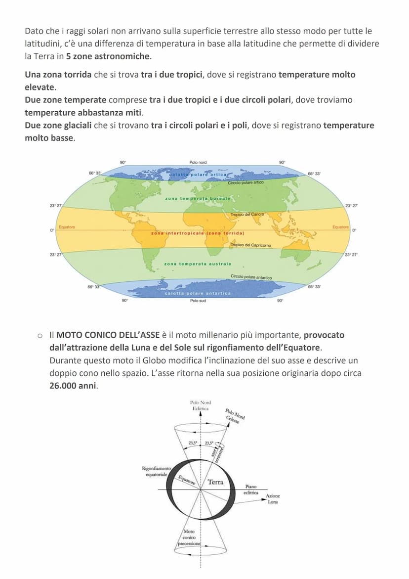FORMA E MOTI DELLA TERRA
La Terra è il terzo pianeta del nostro Sistema Solare, ha un raggio di 6378 km e dista dal
Sole circa 150 milioni d