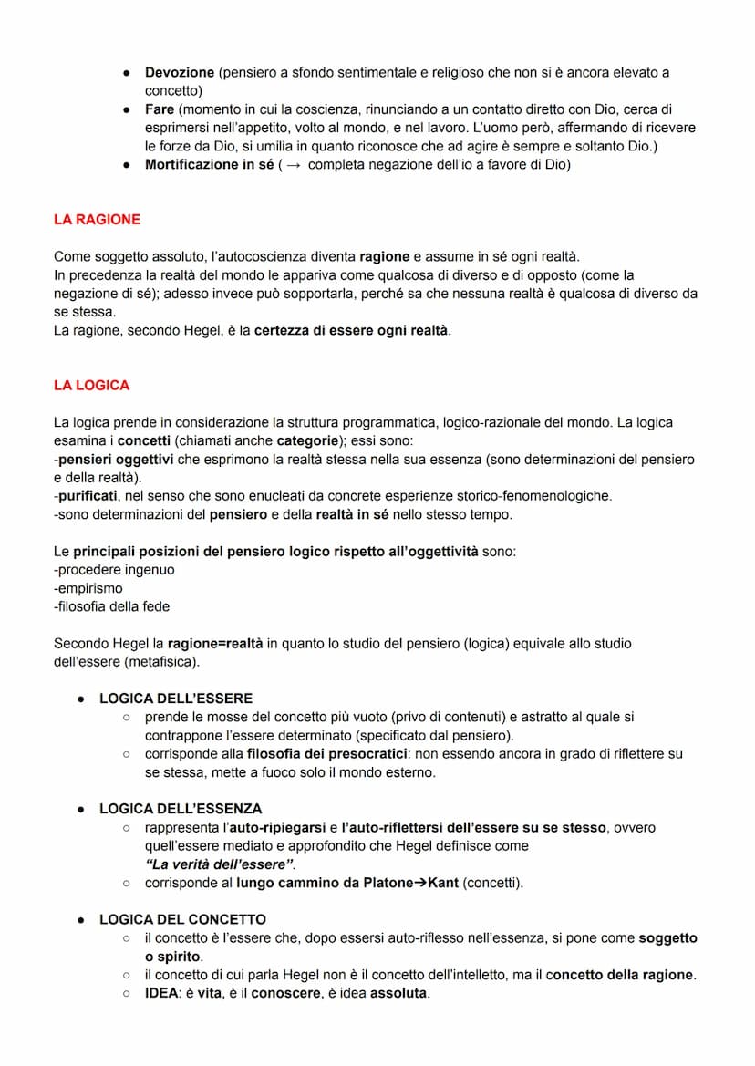 
<h2 id="hegel">Hegel</h2>
<ol>
<li>FINITO E INFINITO</li>
</ol>
<ul>
<li>"Risoluzione del finito nell'infinito": secondo Hegel, la realtà è