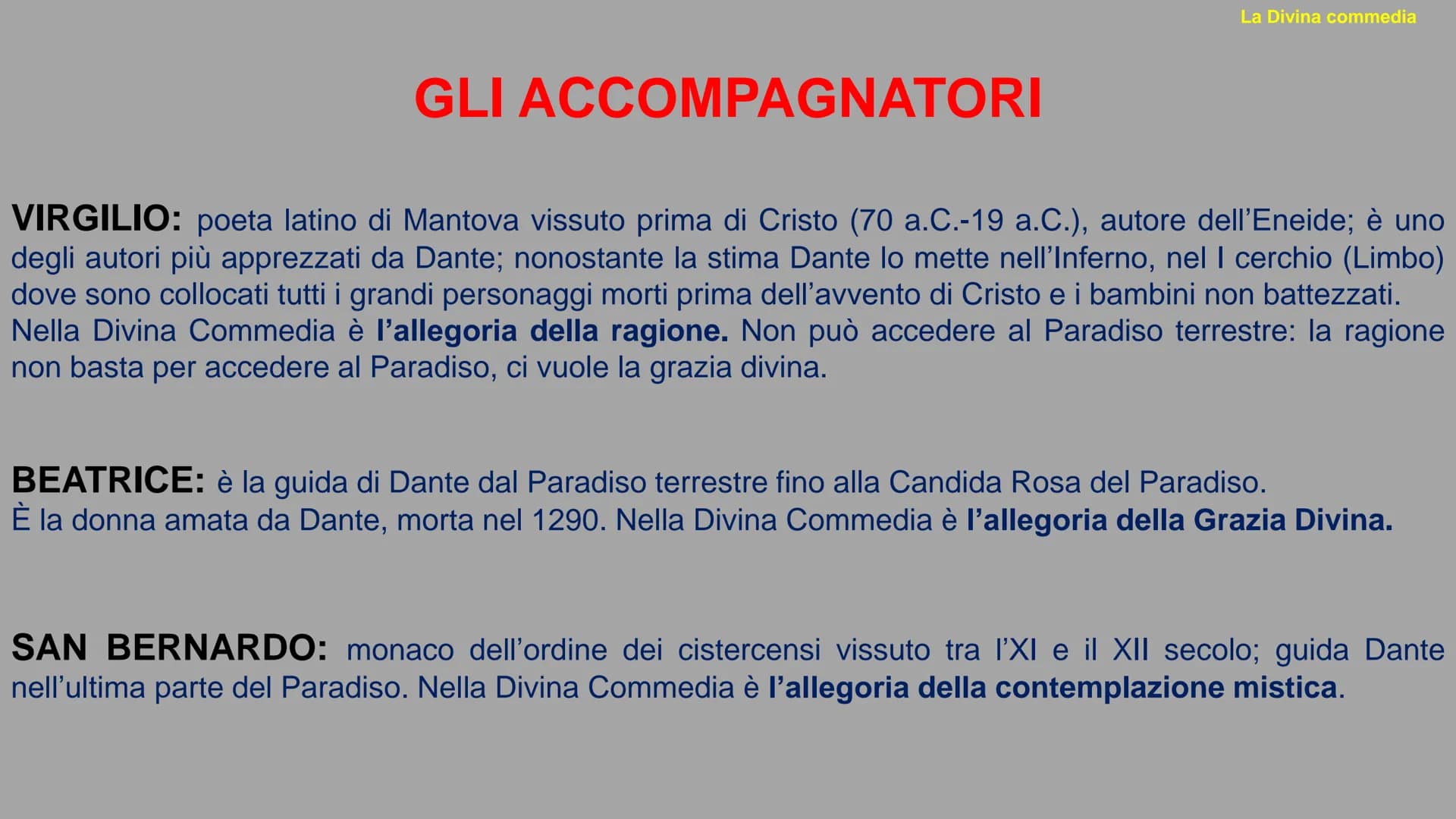 LA DIVINA
COMMEDIA SIGNIFICATO DEL TITOLO
La Divina Commedia
Il titolo originale è Comedìa (comos-contado e oda= canto quindi canto rustico)