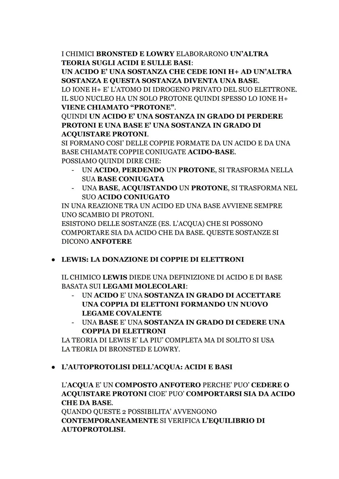 ACIDI E BASI
IL CHIMICO ARRHENIUS DA' LE DEFINIZIONI DI ACIDO E BASE:
UN ACIDO E' UNA SOSTANZA CHE IN SOLUZIONE ACQUOSA
LIBERA IONI H+
UNA B