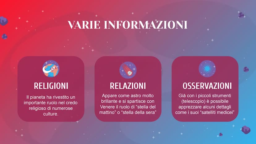 GIOVE
Il più grande pianeta del Sistema solare
Presentazione a cura di:
MATILDE VENTURI IIIG Giove è il quinto pianeta del sistema solare in