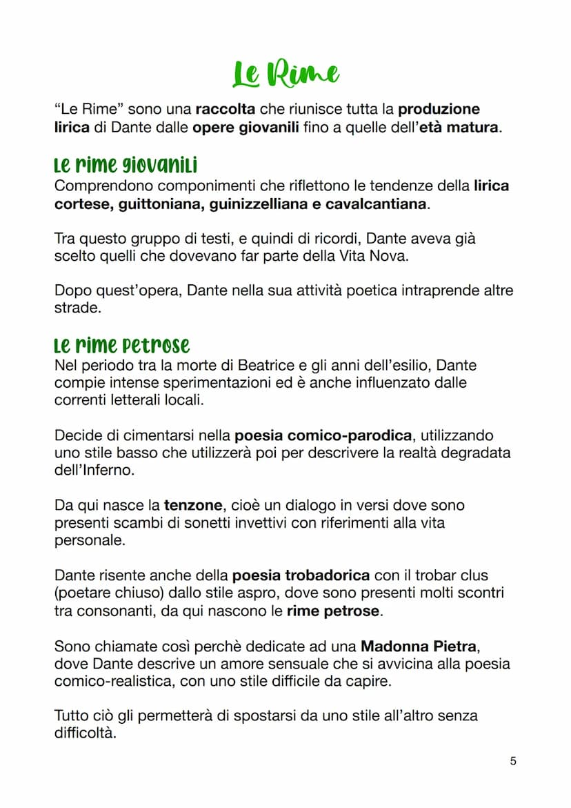 Dante Alighieri
Dante nacque a Firenze nel 1265. La famiglia era in condizioni
economiche poco agiate, ma Dante potè comunque procurarsi una