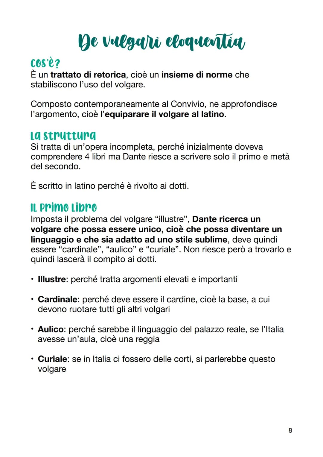 Dante Alighieri
Dante nacque a Firenze nel 1265. La famiglia era in condizioni
economiche poco agiate, ma Dante potè comunque procurarsi una