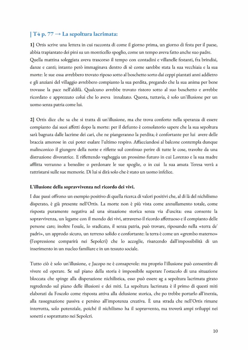 Ugo Foscolo
| Gli anni giovanili e la delusione napoleonica
1778 → Niccolò Foscolo nacque a Zante (una delle Ionie, sottoposta alla repubbli