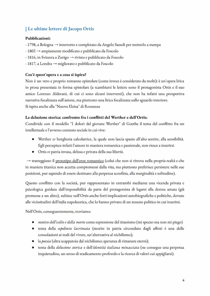 Ugo Foscolo
| Gli anni giovanili e la delusione napoleonica
1778 → Niccolò Foscolo nacque a Zante (una delle Ionie, sottoposta alla repubbli