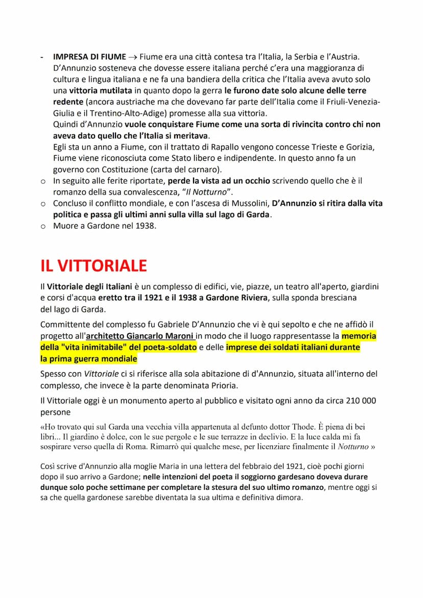 GABRIELE D'ANNUNZIO
BIOGRAFIA
O Nasce a Pescara nel 1863 da una famiglia borghese e benestante.
o Studia al collegio Cicognini di Prato e po