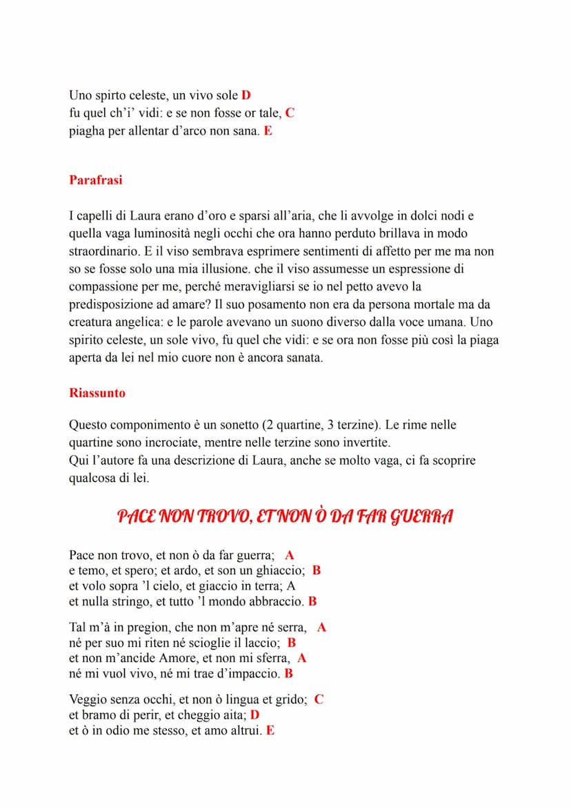 Nasce nel 1304
X Muore nel 1374
→ Arezzo
VITA:
PETRARCA
• Petrarca nasce da genitori fiorentini.
• Apparteneva alla fazione dei Guelfi Bianc