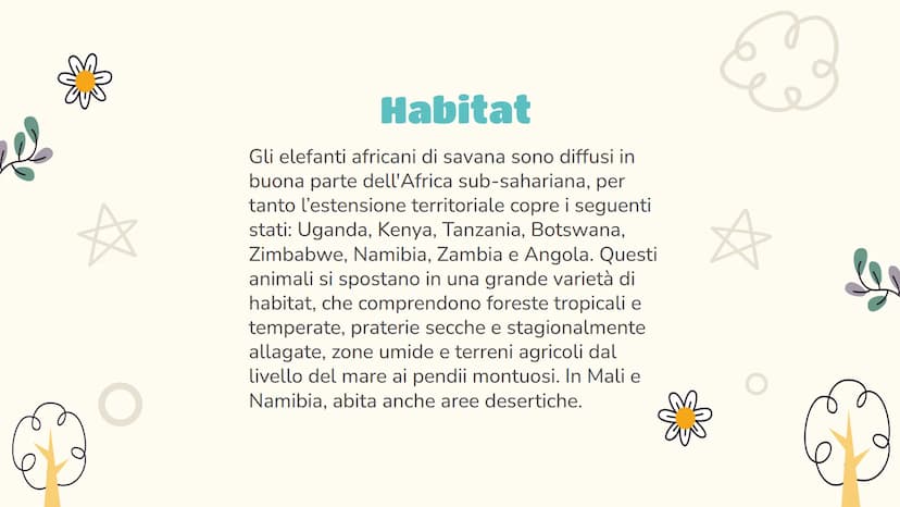 Scienze
L'elefante
Luce Joan Ruffato 2ªE Indice
01
Descrizione
Le nozioni essenziali
03
Comportamento
Il suo comportamento
sociale e animale