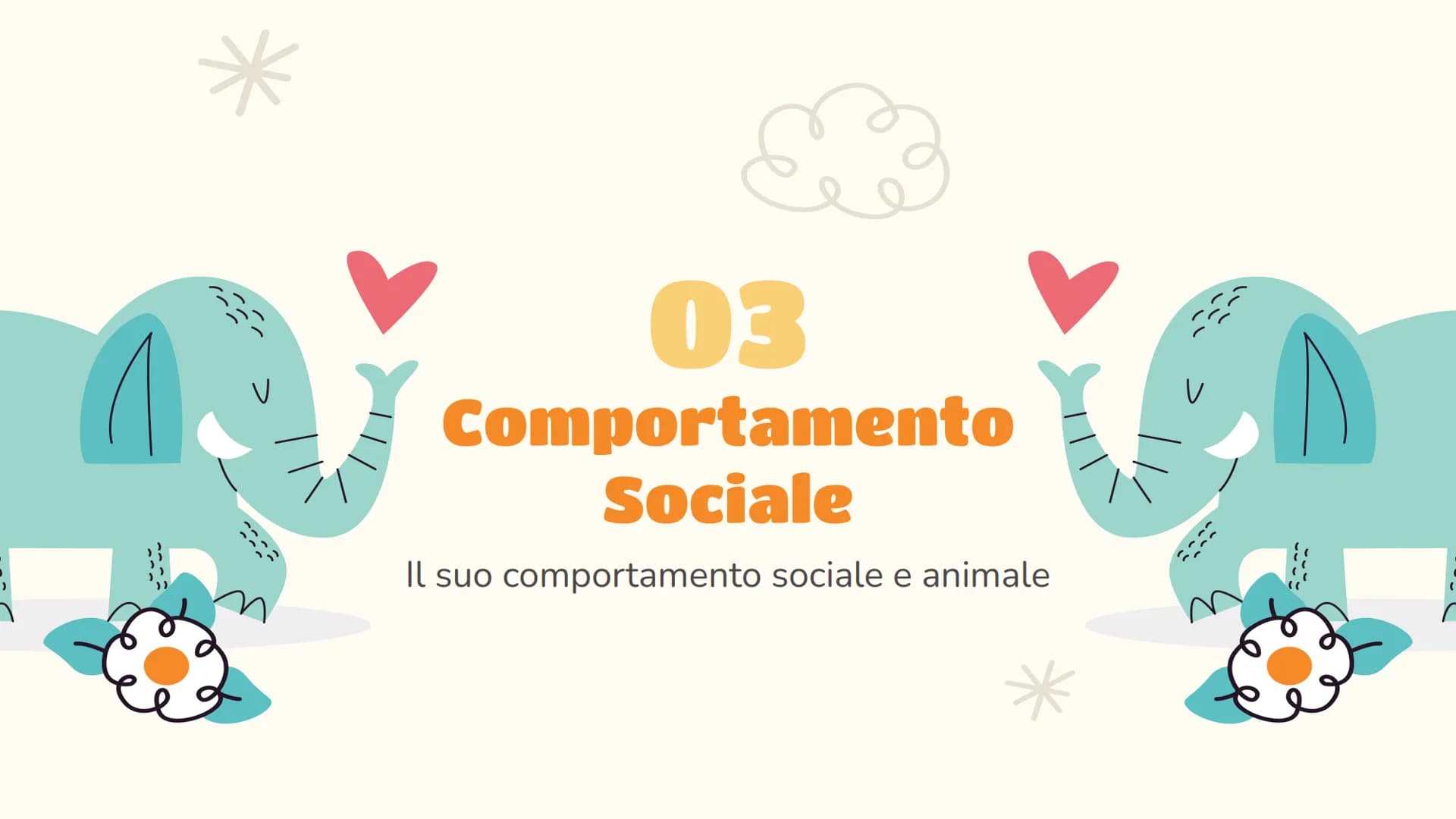 Scienze
L'elefante
Luce Joan Ruffato 2ªE Indice
01
Descrizione
Le nozioni essenziali
03
Comportamento
Il suo comportamento
sociale e animale