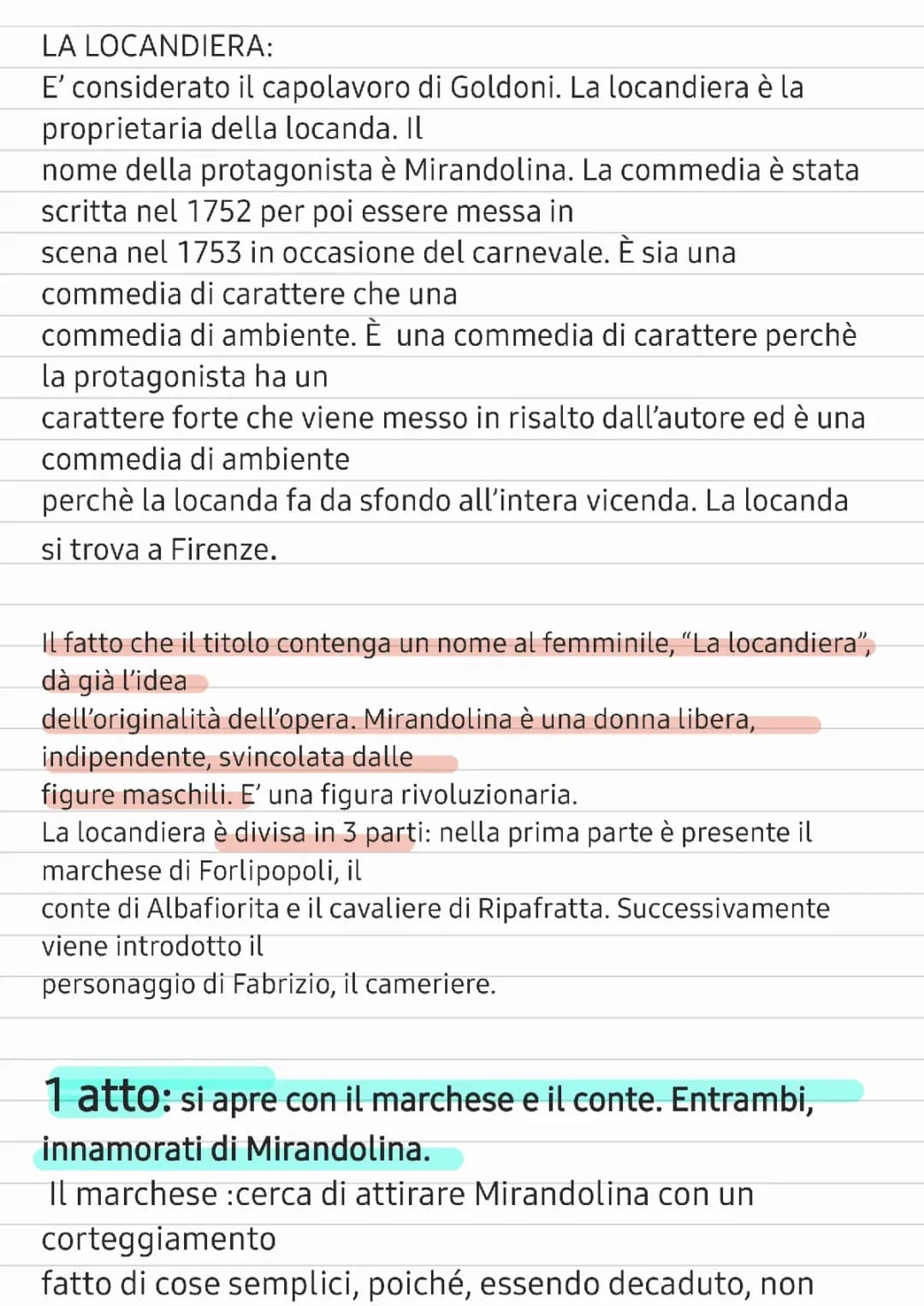 la locandiera: