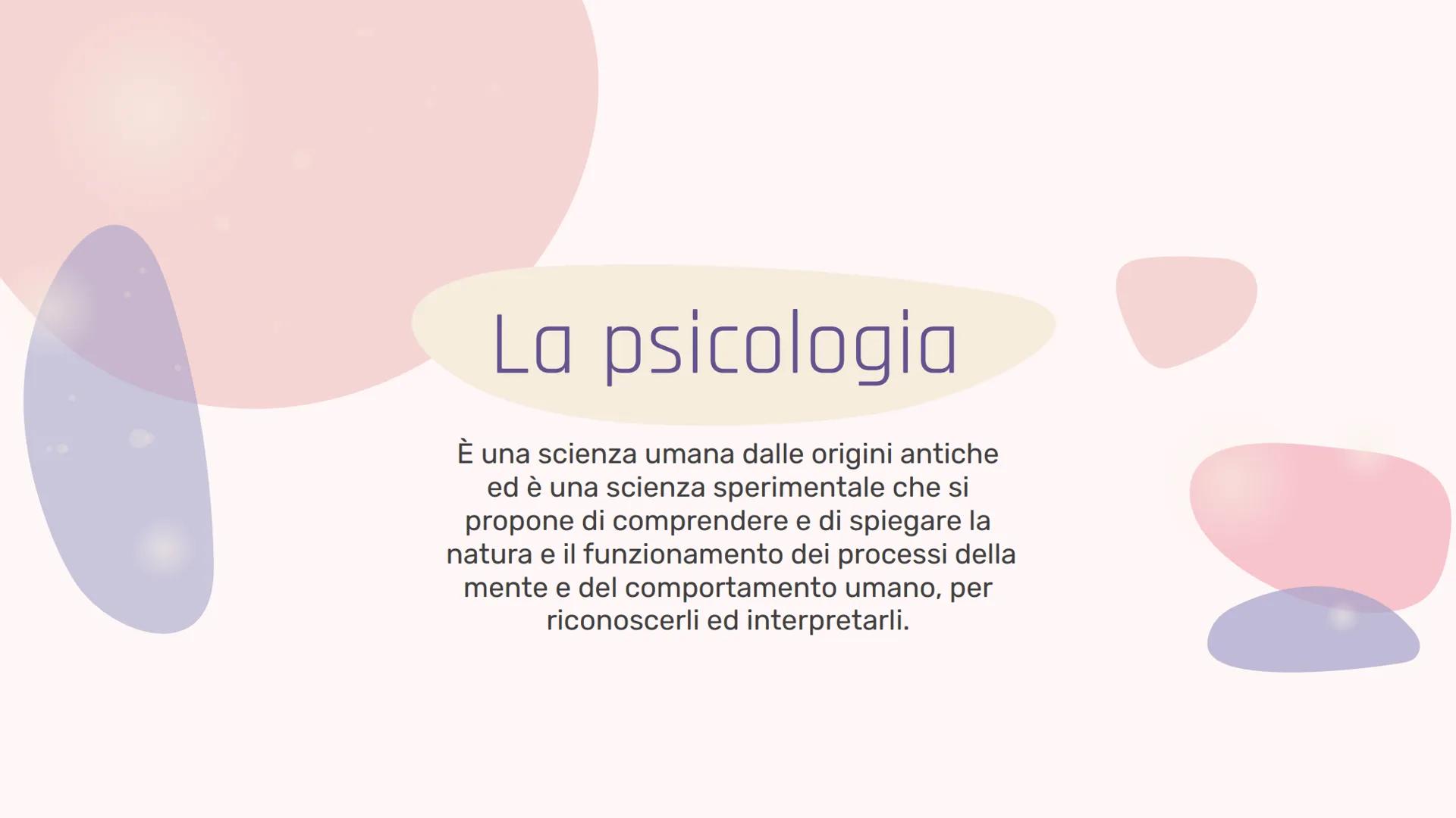 +
gg
+
CHE COSA
STUDIA LA
PSICOLOGIA?
che cosa e come studia la psicologia? 00
Definiamo la
psicologia
Y La psicologia
È una scienza umana d