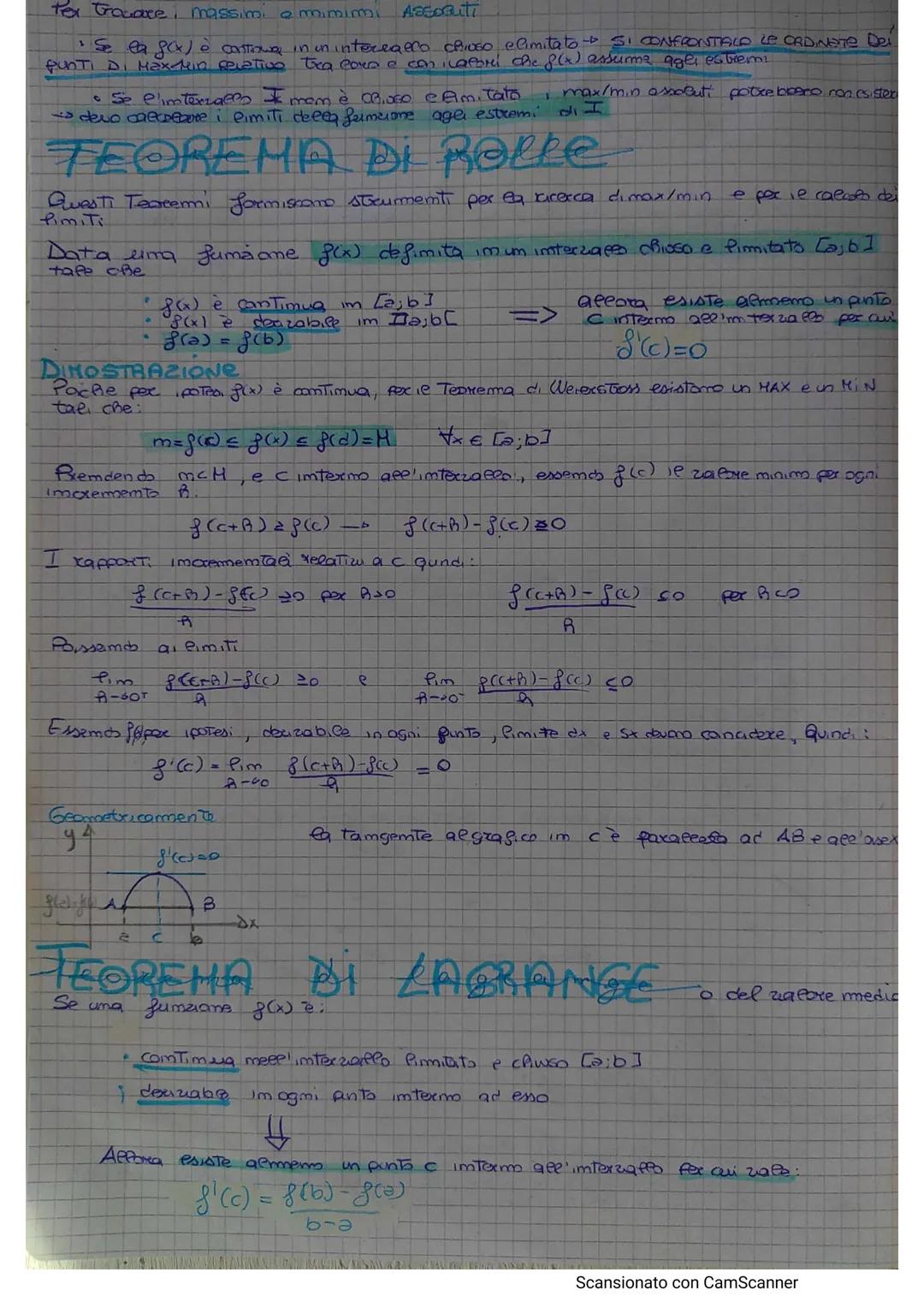 # PUNTI DI NON DERIVABILITA'
Se uma fumiane f(x) è deciziabice im um punto xo del suo comimio geeara è continua
ma le com Dearia mam è cexto
