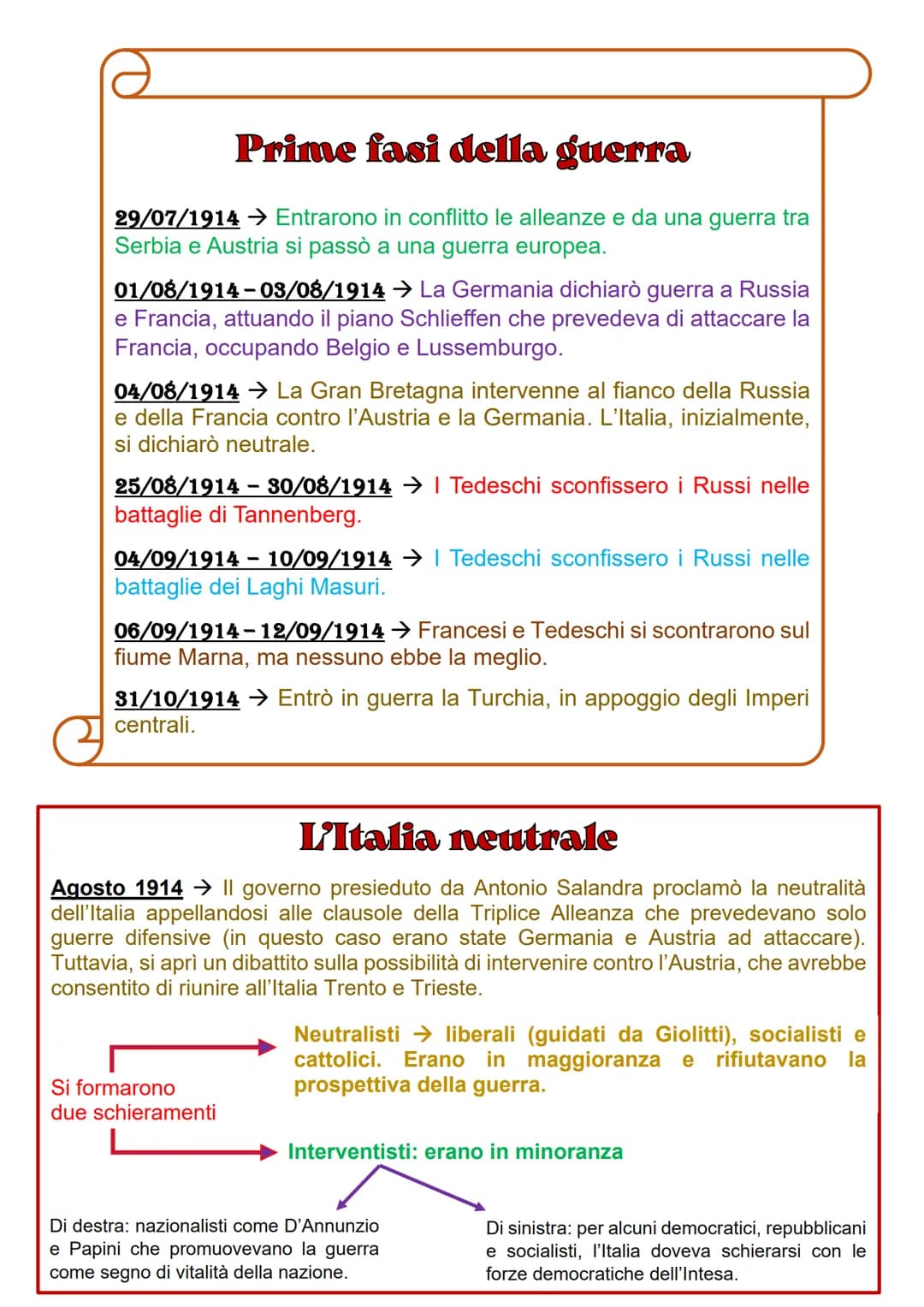 
<p>La prima guerra mondiale è stata un conflitto globale che coinvolse molte nazioni dal 1914 al 1918. Le cause del conflitto possono esser