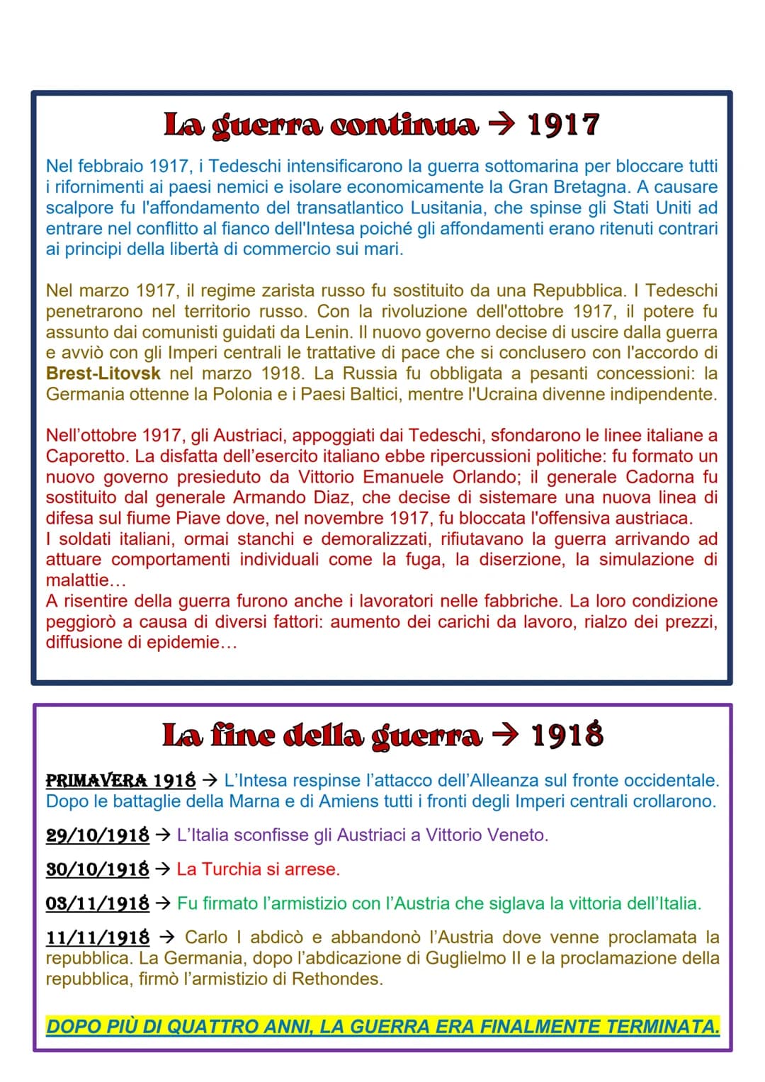 
<p>La prima guerra mondiale è stata un conflitto globale che coinvolse molte nazioni dal 1914 al 1918. Le cause del conflitto possono esser