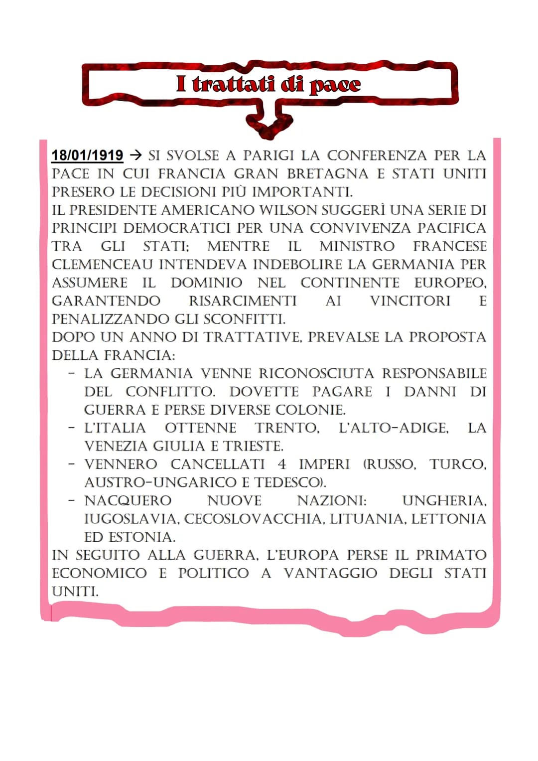 
<p>La prima guerra mondiale è stata un conflitto globale che coinvolse molte nazioni dal 1914 al 1918. Le cause del conflitto possono esser