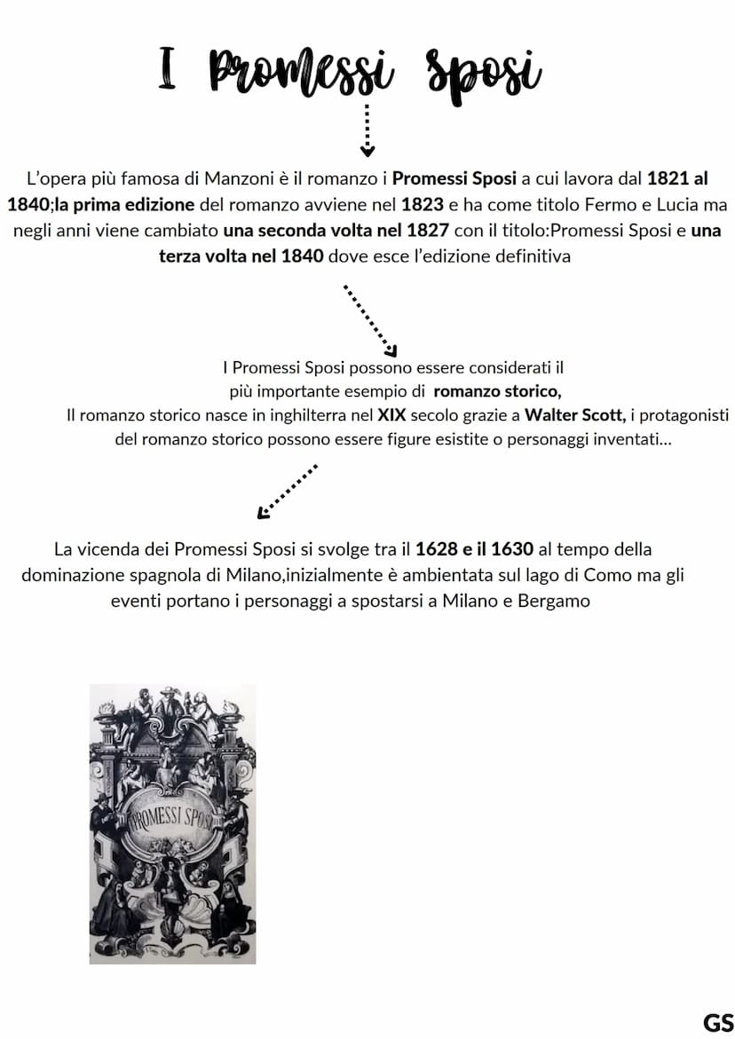 Alessandro Manzoni
Nasce a Milano nel 1785 da:
Nel 1808 sposa Enrichetta Blondel,una donna
di religione protestante, e aiuta Manzoni
a riavv
