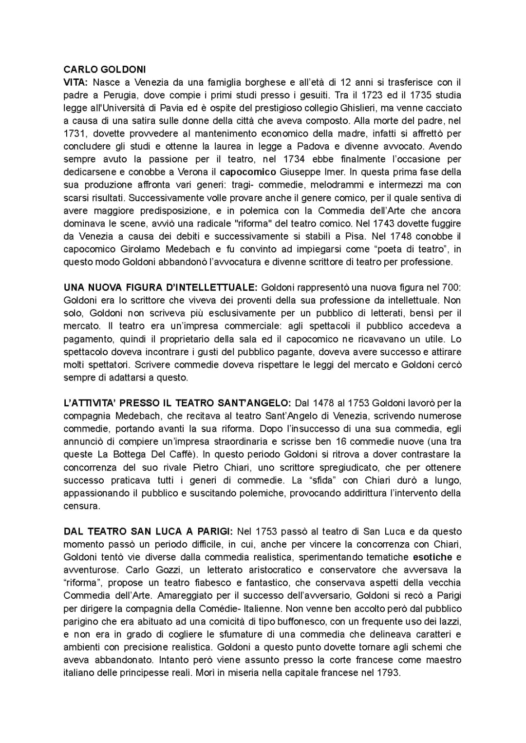 Carlo Goldoni: Vita, Opere e Teatro Spiegato ai Bambini