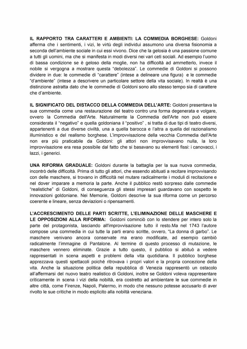 CARLO GOLDONI
VITA: Nasce a Venezia da una famiglia borghese e all'età di 12 anni si trasferisce con il
padre a Perugia, dove compie i primi