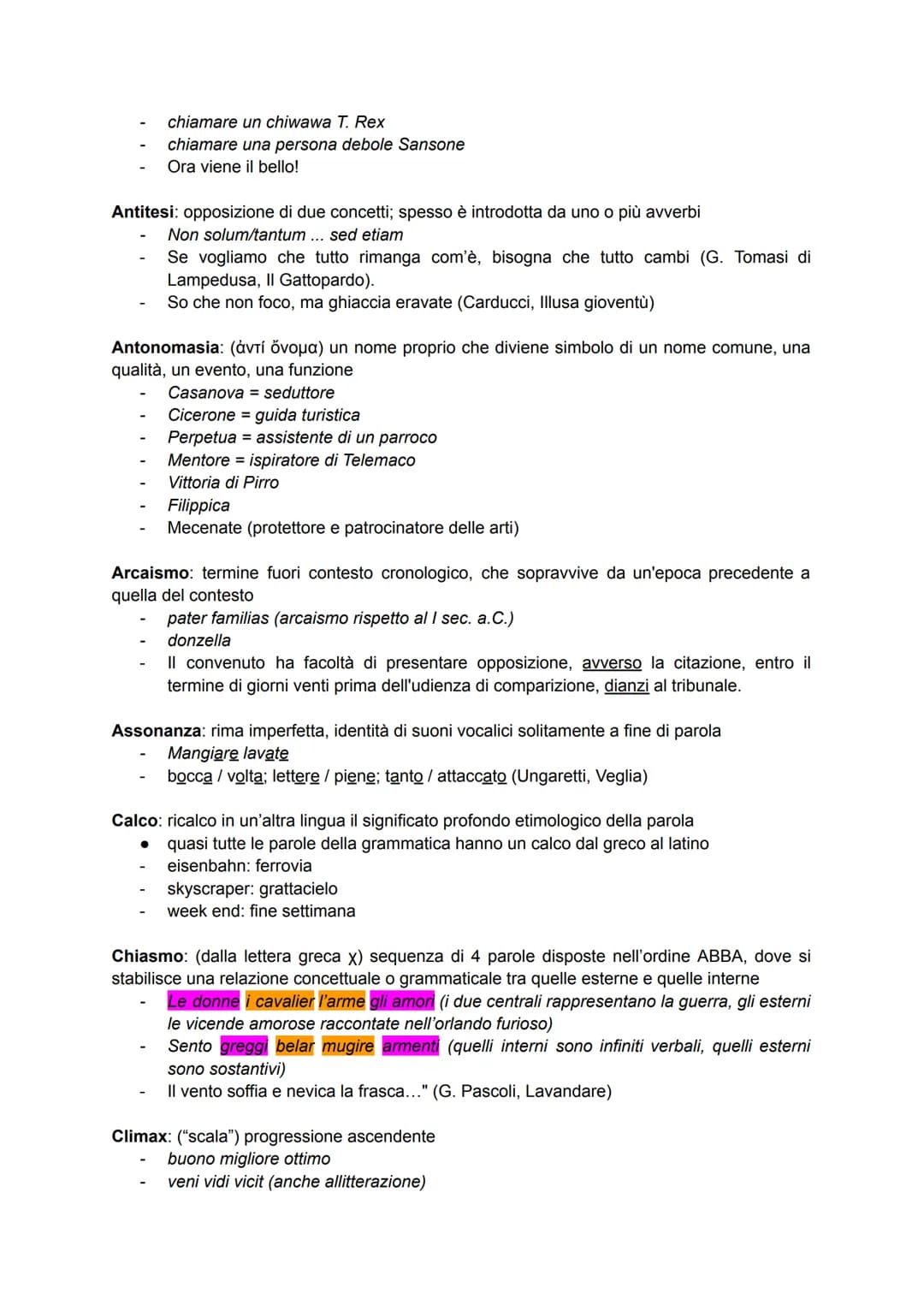 Figure retoriche
Acronimo (akros onimo=cima del nome): figura retorica per cui si citano solo le lettere iniziali
di parole consecutive
FIAT