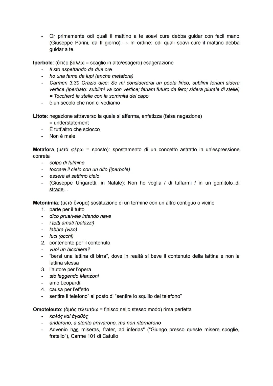 Figure retoriche
Acronimo (akros onimo=cima del nome): figura retorica per cui si citano solo le lettere iniziali
di parole consecutive
FIAT