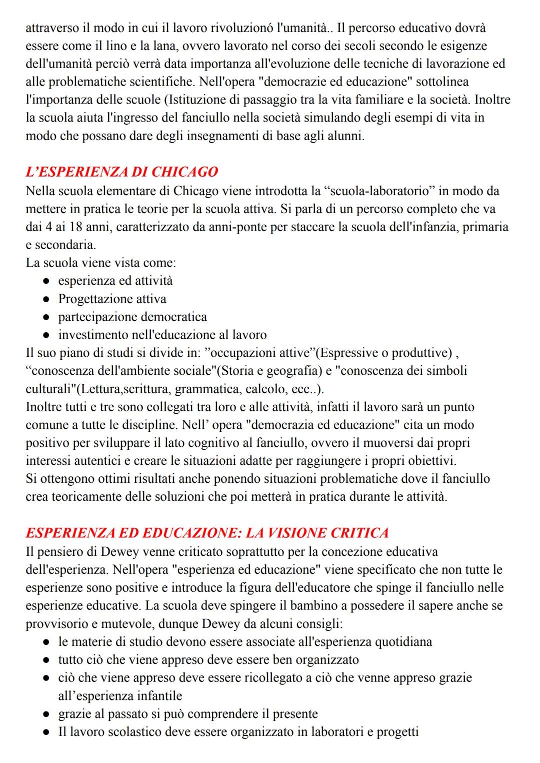 L'ESPERIENZA DELLE SCUOLE NUOVE
Dopo l'industrializzazione, alla fine dell'800, si affermò la società borghese e capitalista
ed allo stesso 