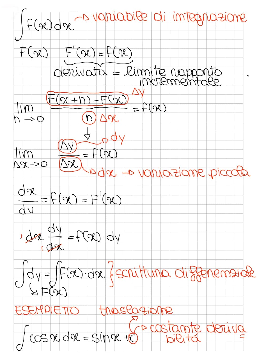 Comc primitiva
F(x) - primitiva di f(x) se solo se
F'(x) = f(x)
es y=x²-5 -s primitiva di 220
Y = 220
de primitive sono infinite
Integnali =