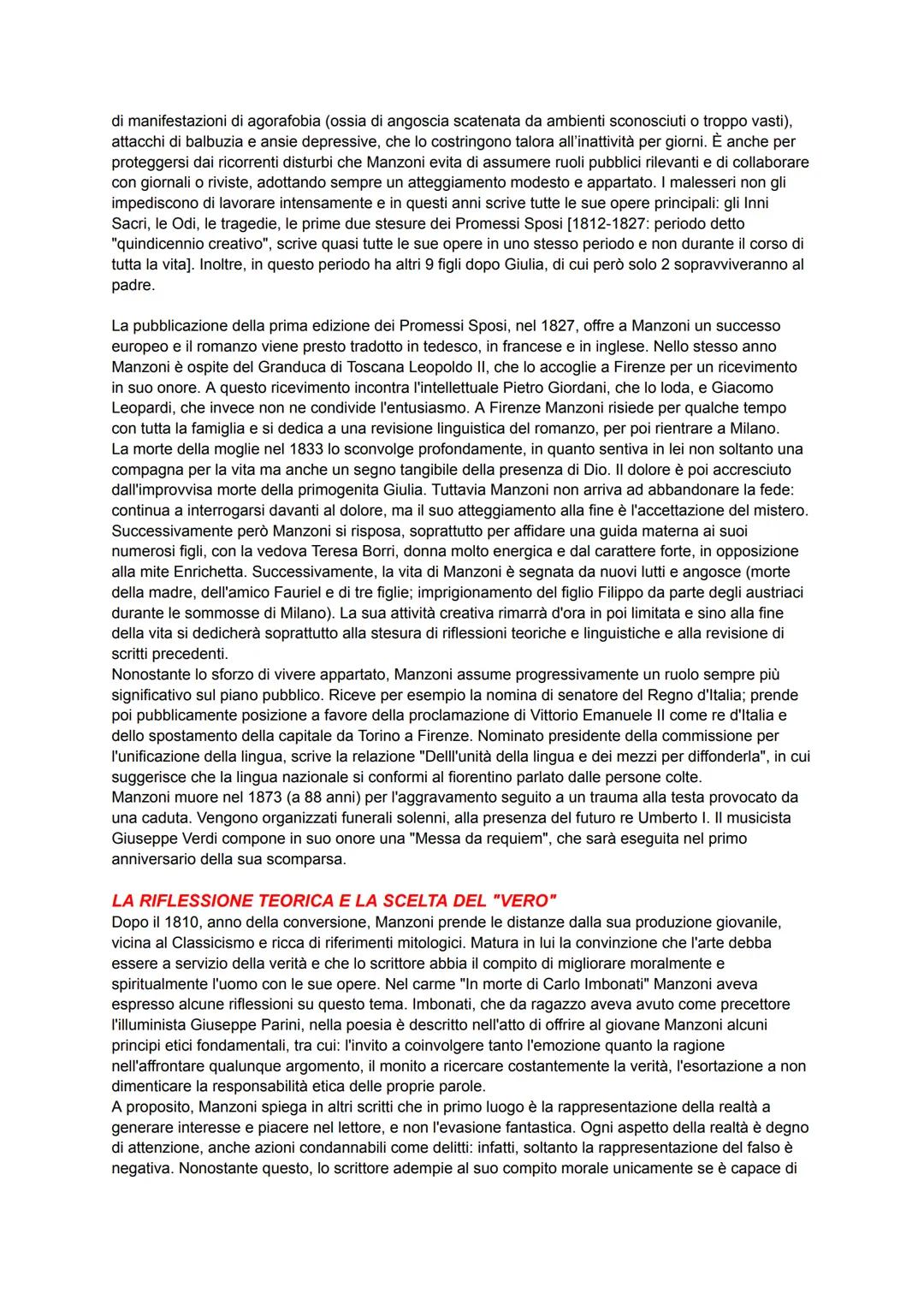 BIOGRAFIA
Alessandro Manzoni nasce a Milano nel 1785 da Giulia Beccaria, irrequieta figlia dell'illuminista
Cesare Beccaria, autore del trat