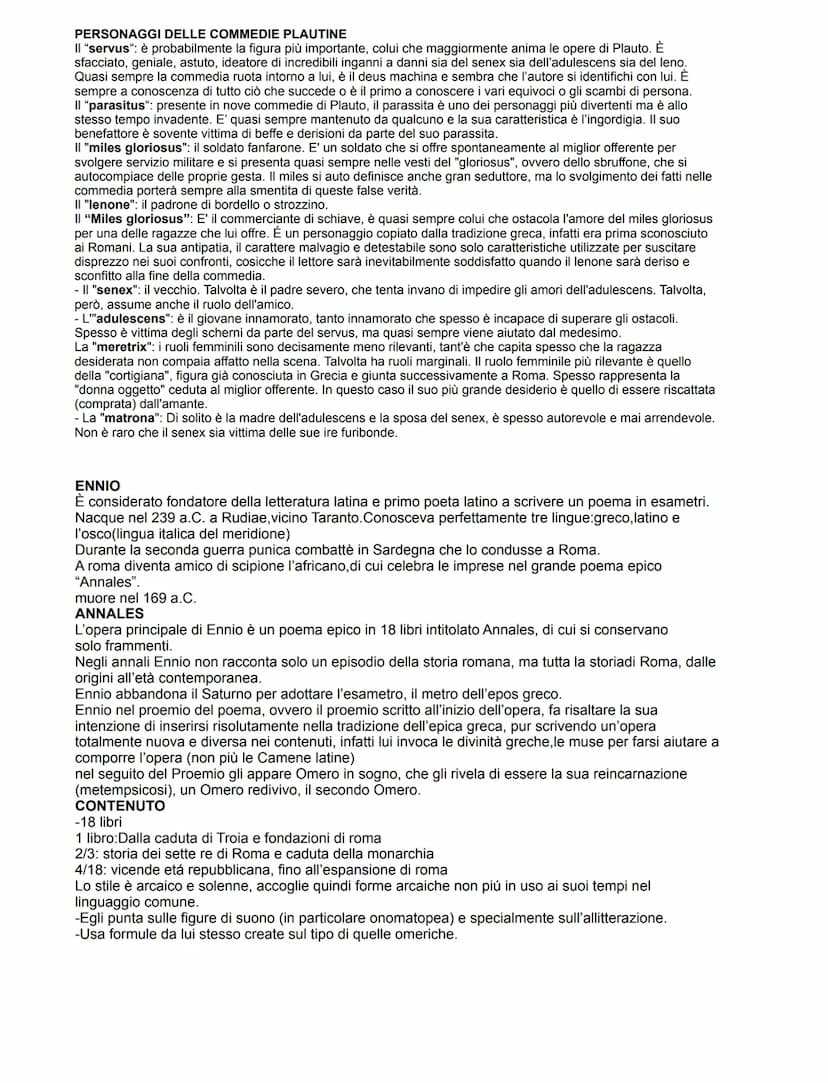 PLAUTO
-primo autore letteratura latina con opere intere
-commedie ispirate a modelli greci
-comico
-nacque qualche anno prima del 250 a.C. 
