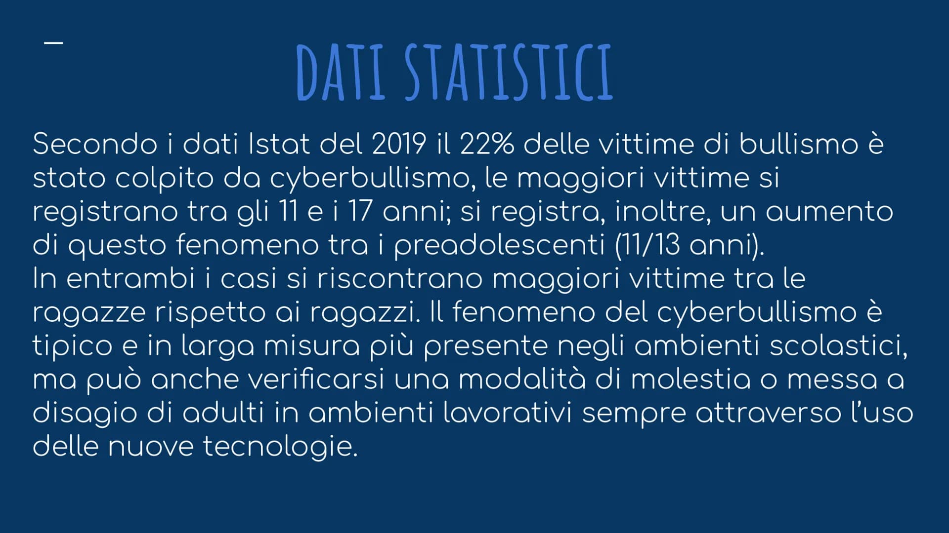 IL CYBERBULLISMO
Q
LOSER!
S COS'È IL CYBERBULLISMO?
il cyberbullismo è una forma di
bullismo condotto attraverso
strumenti telematici (messa