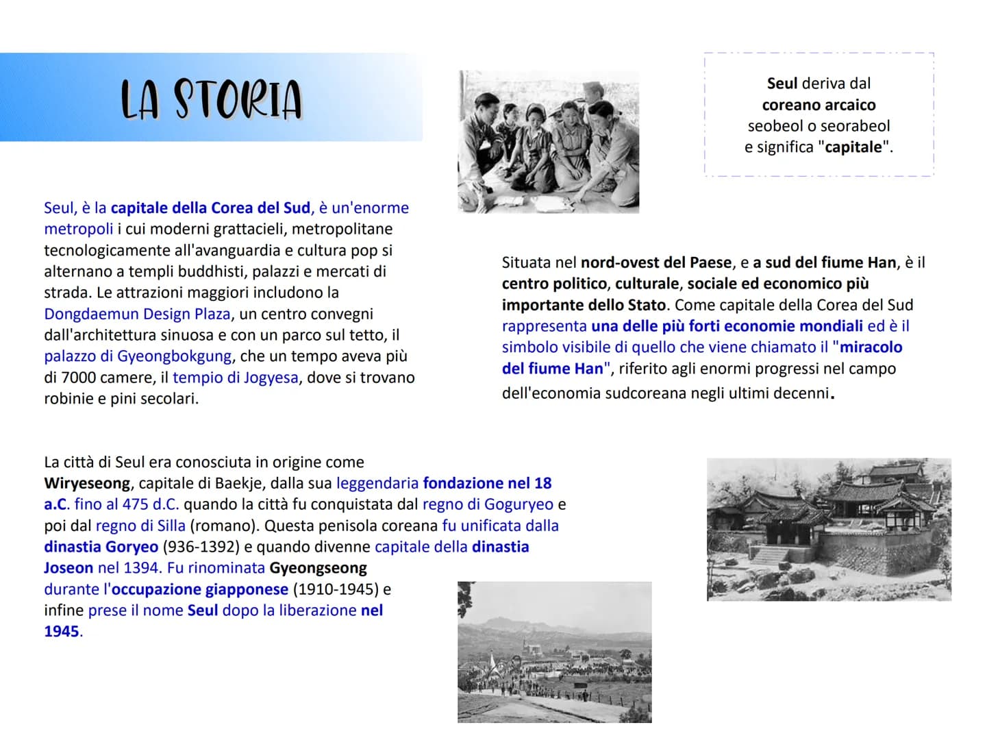 LLELLEALER
100 Odder MA
EPETO
о
POSSESSFCGGS
каараа
Se
этоб - этобд LA STORIA
Seul, è la capitale della Corea del Sud, è un'enorme
metropoli