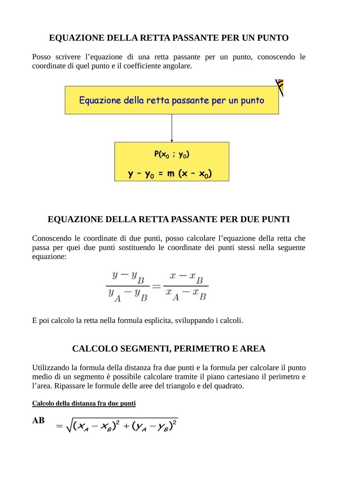Ogni retta sul piano cartesiano è caratterizzata da una
specifica equazione a seconda della posizione che ha
rispetto agli assi.
REGOLE:
3. 